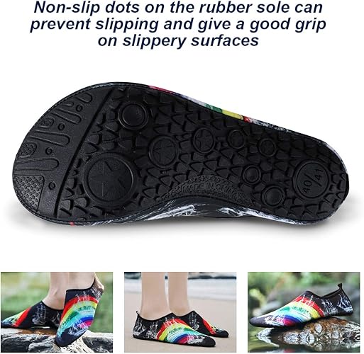 Unisex Soft Beach Shoes Barefoot Water Sports Shoes Breathable Aqua Socks-Semai flexible water shoes can be rotated 360°, and take up almost no space in your luggage to place, foldable size is convenient to take them anywhere.