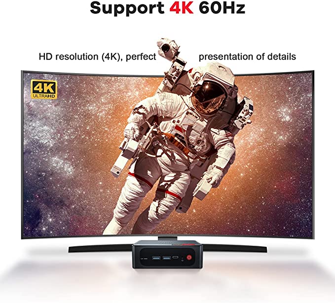 SER5 Versatile Mini PC, AMD Ryzen 5 5500U(up to 4.0GHz) 6C/12T, Mini Computer 16GB DDR4 RAM 500GB NVME SSD, Mini Desktop Computer 4K@60Hz Triple Screen Display WiFi6 BT5.2