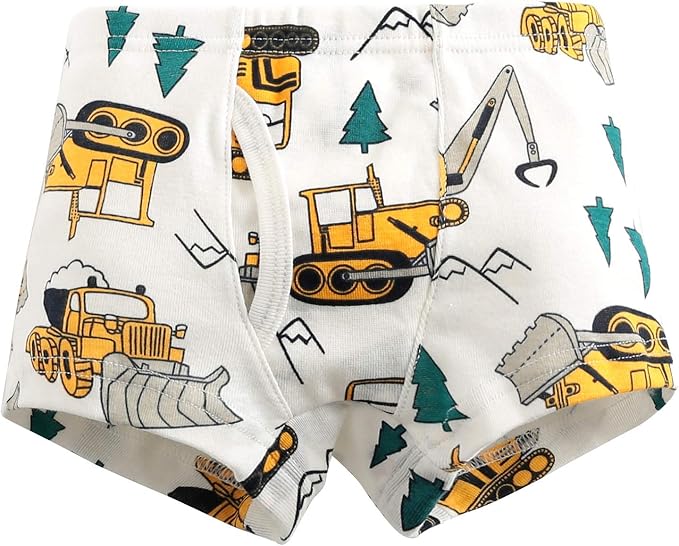 underwear has various collection with the theme of cute cartoon patterns which include dinosaurs,Boys' Briefs Cotton Cartoon Underwear 6-Pack,