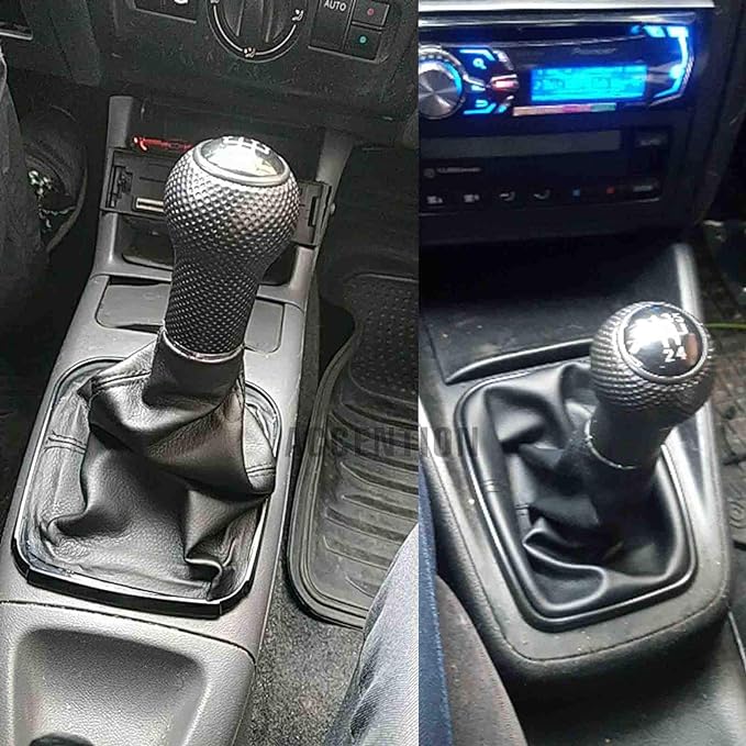 Shift Knob Lever Shifter Gaitor Boot PU Leather for Volkswagen 5 Speed Gear Shift Knob