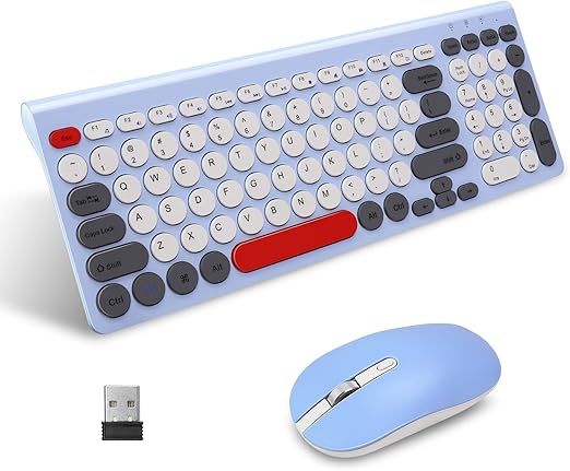 Silent click wireless mouse will allow you to do your job without disturbing others.Wireless Keyboard and Mouse Combo, Wireless USB Mouse and Computer Keyboard Set, Compact and Silent for Windows Laptop, Desktop,