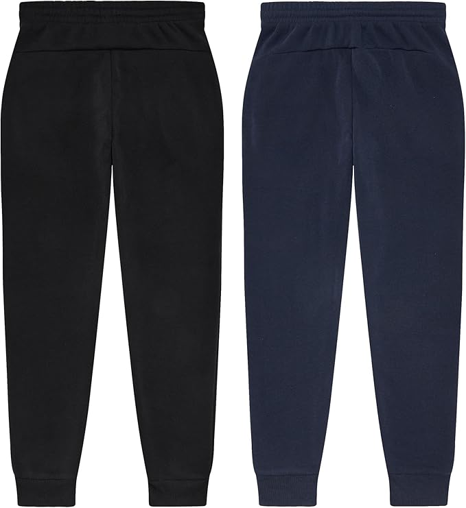 Girls joggers with ribbed cuff bottoms are ultra-comfortable and perfect for everyday wear,  Joggers, Soft Fleece Sweatpants for Girls