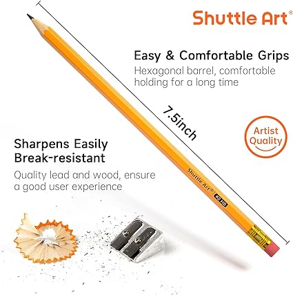 ready to use when get it, saving your time of preparing. 350 Pack Sharpened Yellow Pencils with Erasers, Bulk Pack Graphite Pencils for School and Teacher Supplies