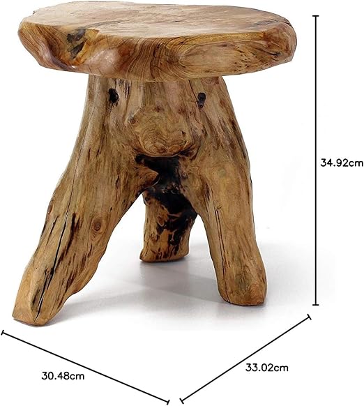 Mushroom Stool, Natural Edge Side Table, Plant Stand,