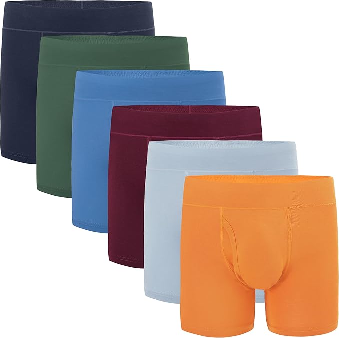 6 Packs 3D U-pouch Design: Our kids' underwear boys feature a U-shaped crotch that are specially designed for children. And the open fly of underwear kids can provide greater convenience during bathroom breaks
