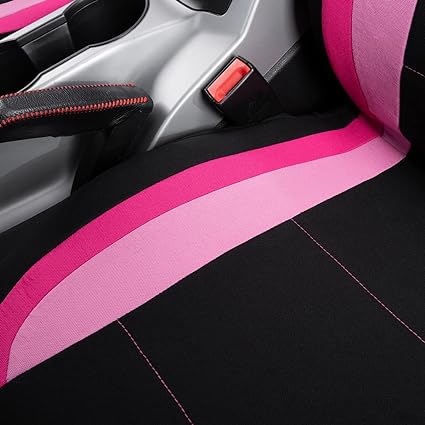 Light Pink Easy installations,don't need to dismantle your car seats,  Car Seat Covers Front Seats Rear Bench Polyester car seat Protectors