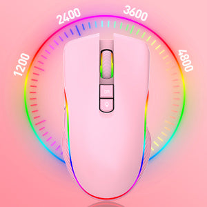 Pink Wireless Gaming Mouse