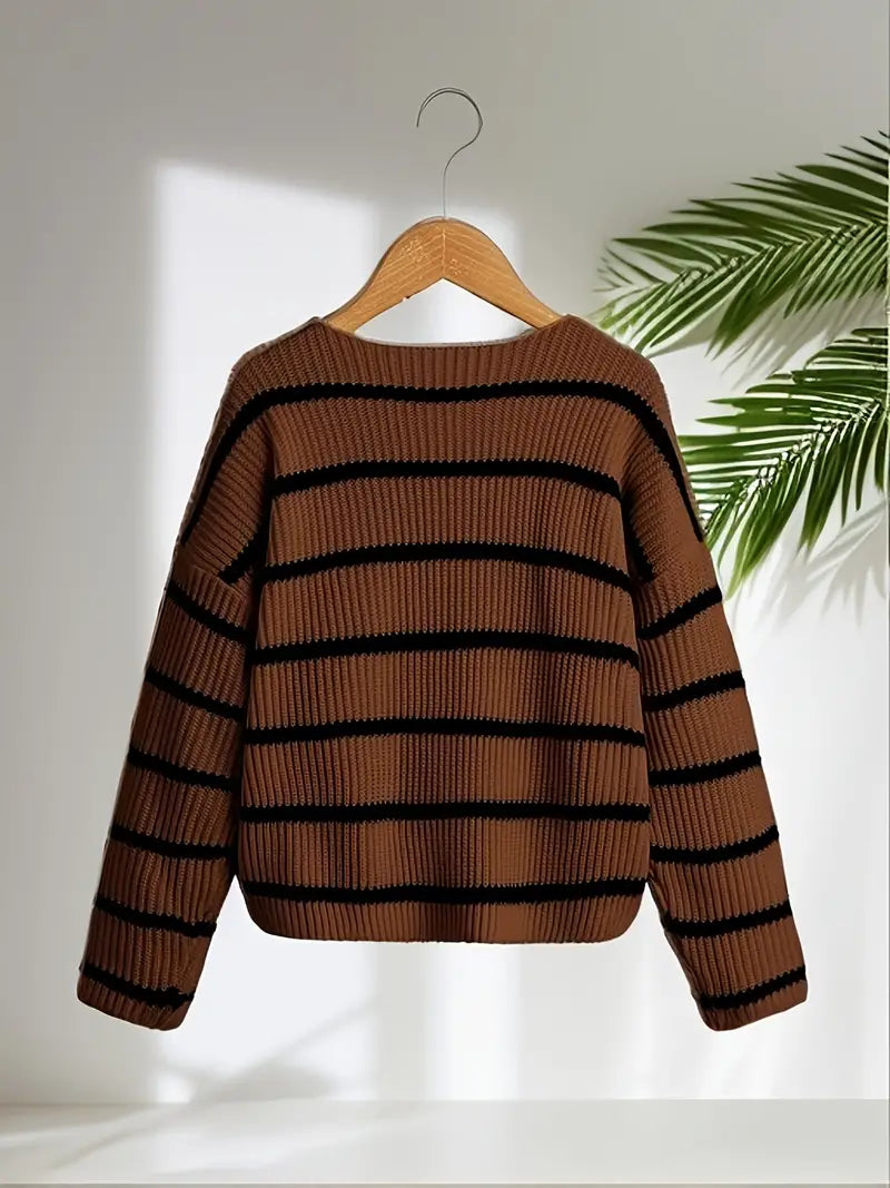 Sweatshirt T-Shirt Crewneck Pullover Loose Sleeve Tops Kids Casual Tunic Long Blouse Girls Girls Loose