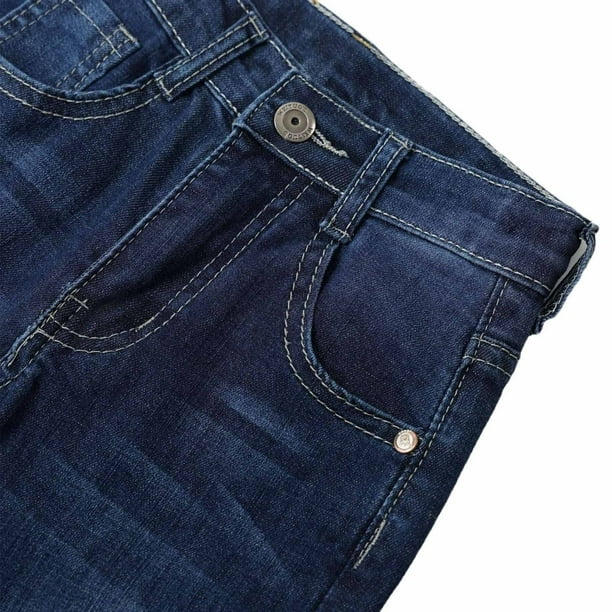 straight-fit, stretch jeans feature classic five-pocket denim styling and a classic, straight silhouette, making them an everyday go-to for your child's wardrobe.