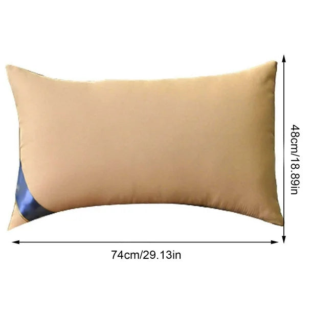 Core Soft And Supportive Down Bed Pillow Suitable for Back Side And Stomach Sleepers Made of Skin-friendly Cotton Fabric on Clearance
