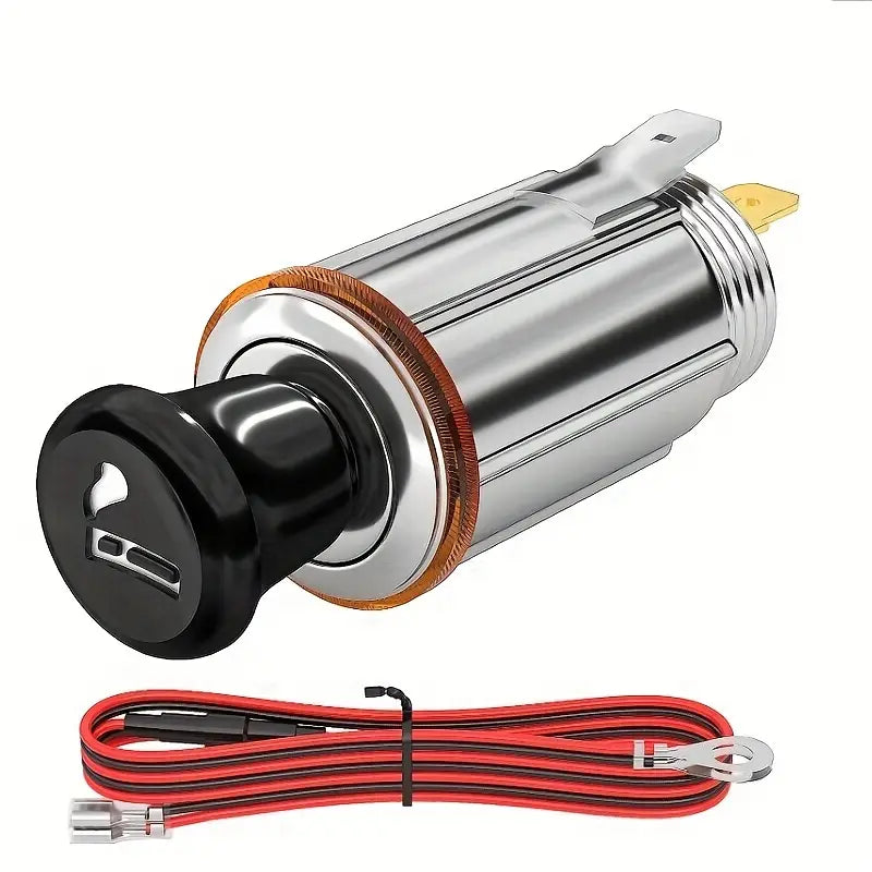 Plug Car Cigarette Lighter Replacement Eject Button Auxiliary For Automotive Golf Cart