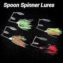 all accessories including fishing lures, hooks, Jig Head, Weights Sinker, Tackle Box and More Fishing Gear Lures Kit Set,