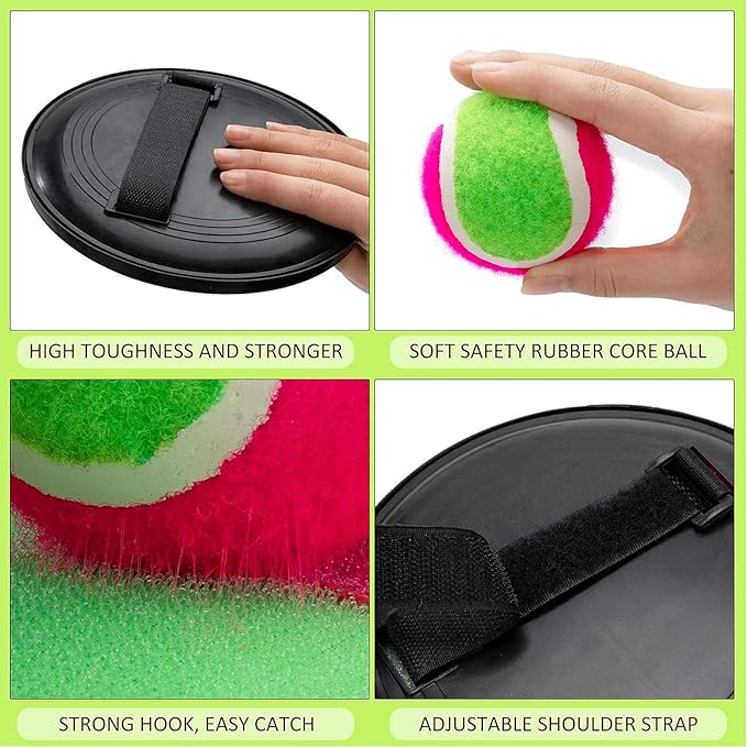 Toss and Catch Paddle Ball - Outdoors Game Balls Toys