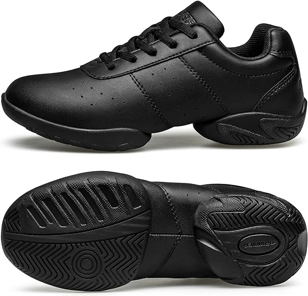 Dance Shoes Athletic Training Tennis Breathable,  breathable and comfortable lining, adjust to arch height let the foot bent more fit.