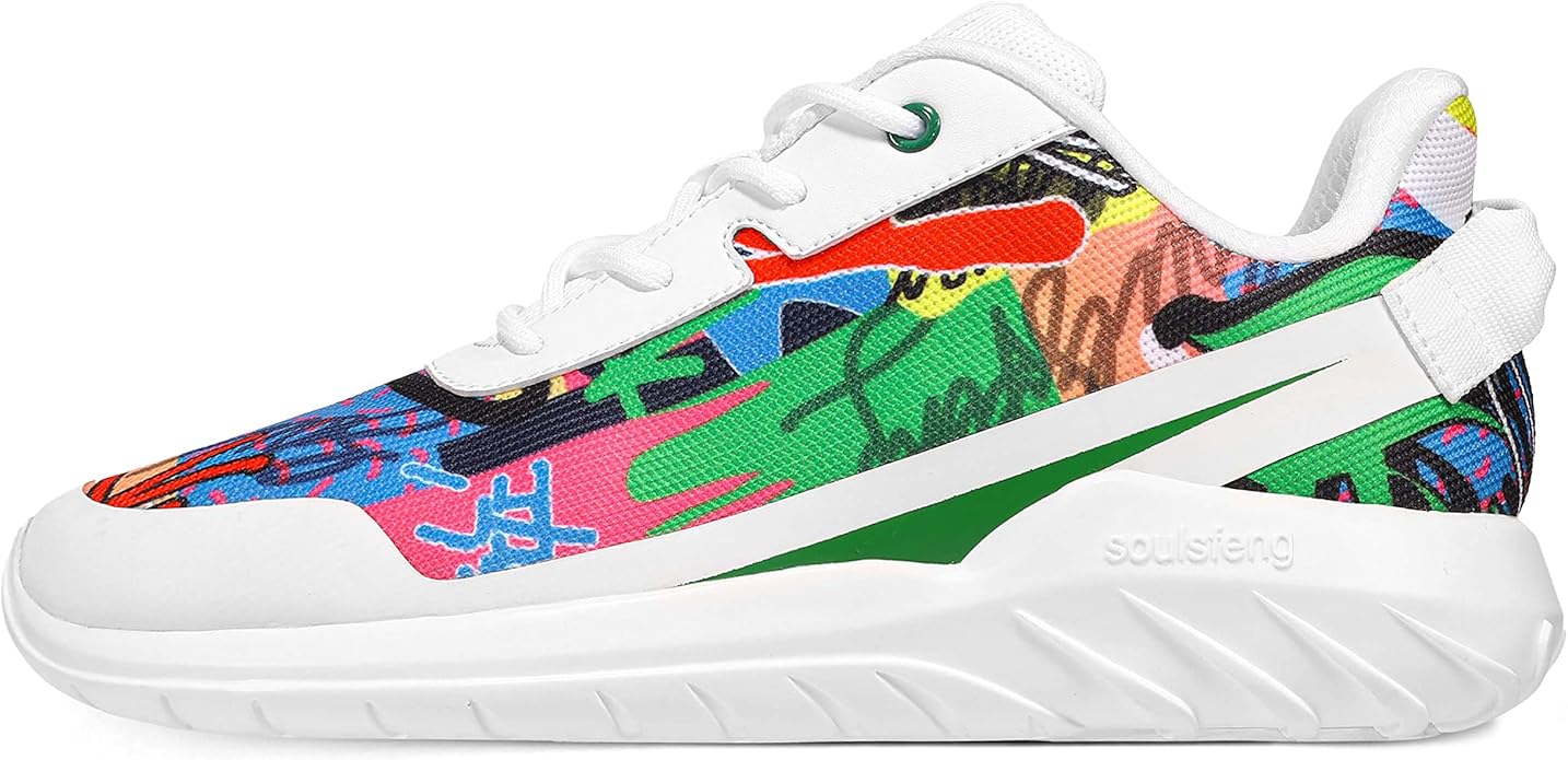all seasons and outdoor activities. Stretch mesh upper expand with your foot when your child walk, Kids Tennis Shoes Lightweight Breathable Boys Running Shoe