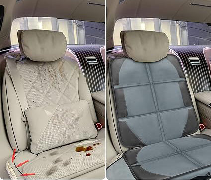 seat cushion for pets, Bacgnyer will effectively protect your beloved real leather seat.  Thick Padding and Storage Pockets, Adaptable to Babies, Pets