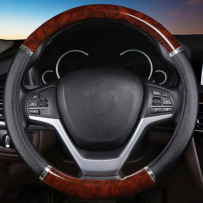 Wheel Protector Breathable Anti-Slip Steering Wheels fits all cars, The Steering Wheel Cover Provides Moderate Protection In Hot And Cold Weather