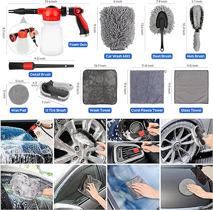 bring a new look of your car this product will support spray foam and water out.Pouring less soap and comes with more foam! This foam gun is so convenient in our daily life 2.5 to 6 Bars Foam Blaster, Wash Foam Gun Set