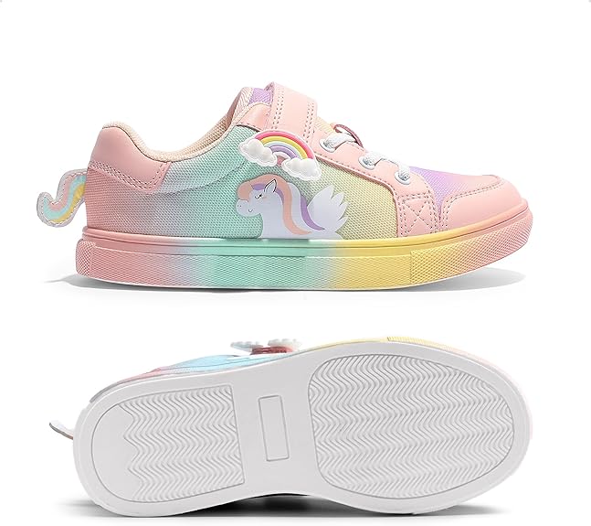 Made with elastic laces and a hook and loop design, these shoes are super easy to put on and adjust for the perfect fit.\