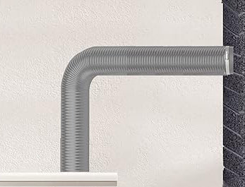 The hose has a shrinkage,choose 1.5 feet longer than the actua lenarn used, 4 Inch 8FT Dryer Vent Hose