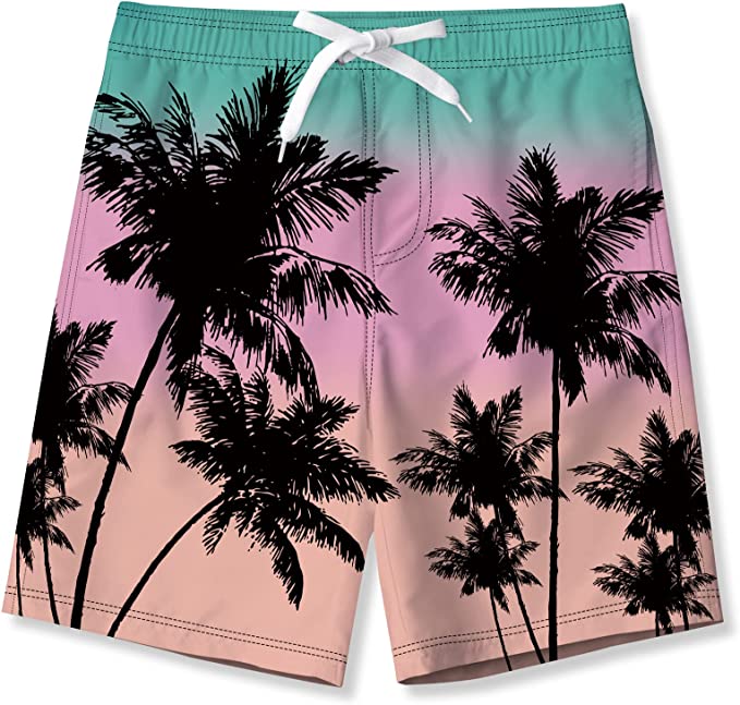 Quick Dry Swimwear Bathing Suit for Big Boys Beach Swim Boards Shorts 7-16 Years
