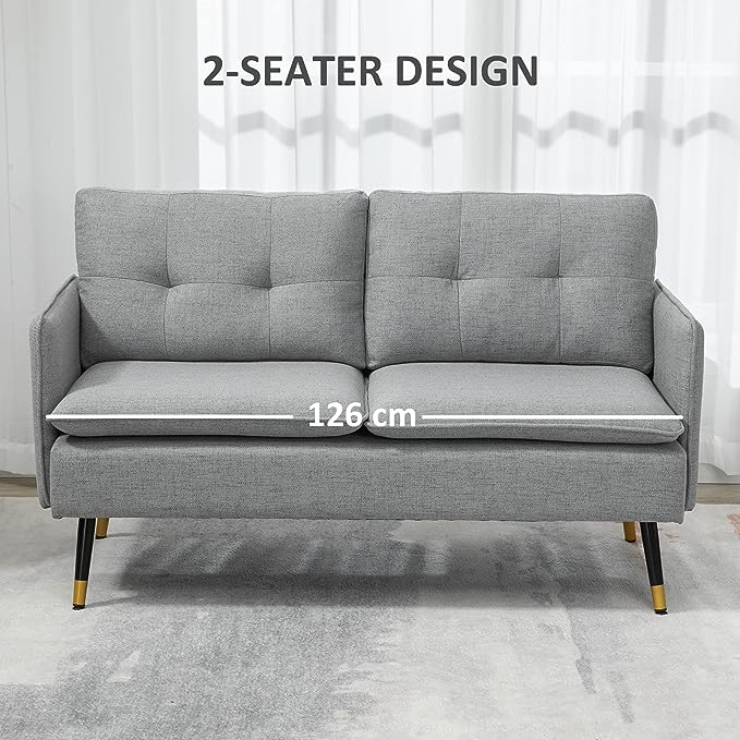 an attractive sofa that is horrible to sit on. This small bedroom couch gives you the softness and supports you deserve with its breathable linen-touch fabric, 55