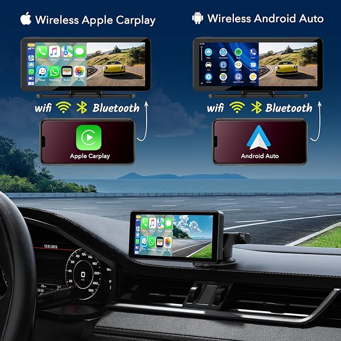 Portable Carplay Android Auto Screen with 6.86
