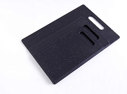 Kitchen Cutting Boards(3-Piece Set), Plastic Chopping Board Set - Unique Marble Appearance Design Dishwasher Safe for Meat Vegetables Fruits