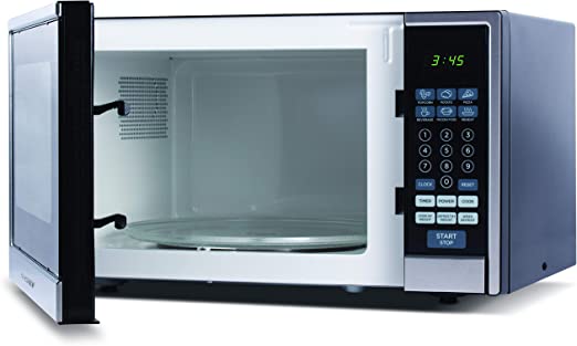 1.1 Cubic Feet, Black With Stainless Steel Trim Microwave,