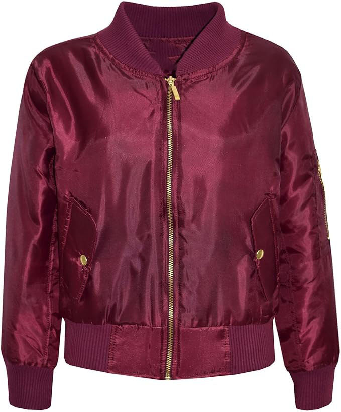A Great, Nice And Perfect Gift For Kids, Padded Zip Up Biker Jacktes