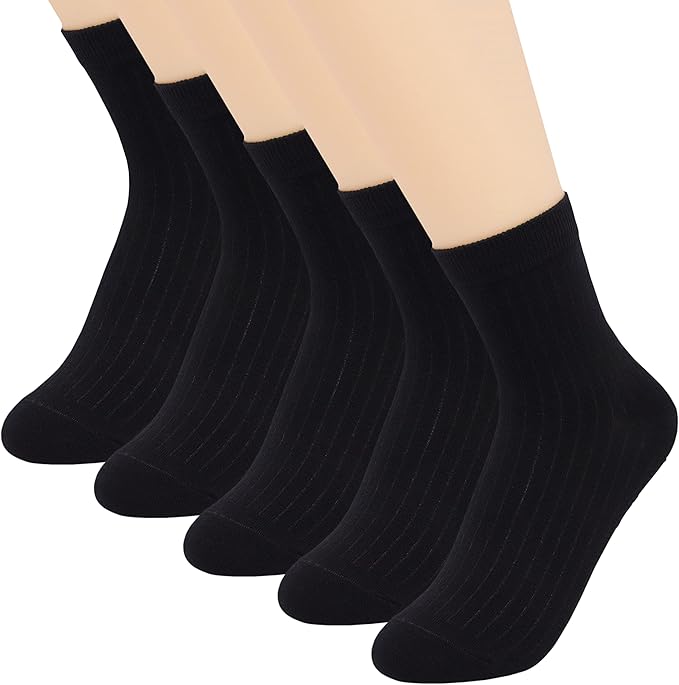 Perfect present for your loved ones, whether it's a birthday, anniversary, valentines or any other occasion to give a present. s Cotton Socks Business Classic Socks 5 Pairs Soft Comfortable