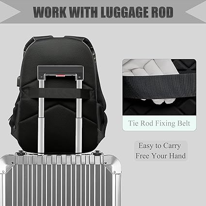 The fabric of the backpack is made of high quality waterproof polyester, which can effectively resist light rain.  College Laptop Backpacks Camping Hiking Daypack Bag Fits 15.6 inch