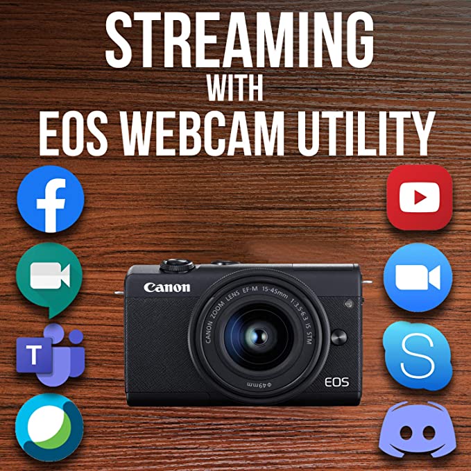 Canon EOS M200 Compact Mirrorless Digital Vlogging Camera with EF-M 15-45mm lens, Vertical 4K Video Support, 3.0-inch Touch Panel LCD, Built-in Wi-Fi, and Bluetooth Technology, Black