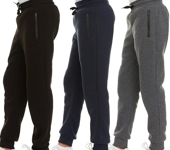 These boys joggers as a practical birthday gift for your kids, Pk Boys Sweatpants Fleece Athletic Workout Kids Clothes Boys Joggers with Zipper Pocket and Drawstring