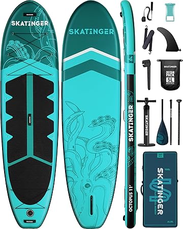 Board for 2 People/Family, Wide Stable Design, Floating Paddle, Shoulder Strap, , Up to 420lbs Paddle Boards for Adults, Stable Stand Up Paddle