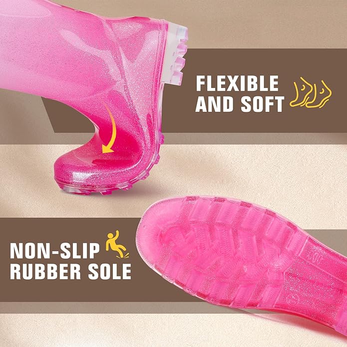 It provides optimal traction on wet and muddy ground, making it perfect for rainy days and outdoor work.Anti-Slip Rubber Boots Casual Fashion Holiday Shoes Outdoor Fishing boots