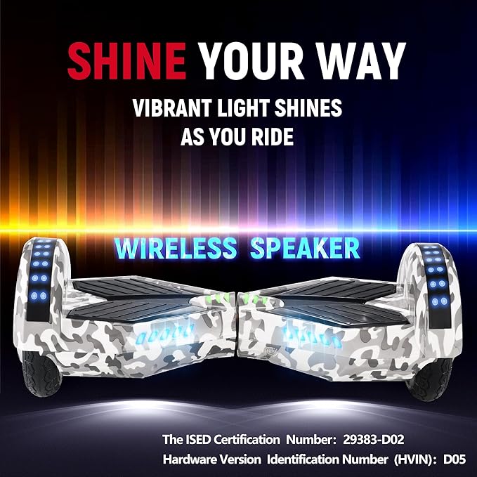 hoverboards have been UL 2272 certified and passed strict battery and charger tests to ensure rides’ ultimate safety.  Road Hoverboard UL 2272 Certified with LED Lights and Wireless Speaker 8 Inch All Terrain Hoverboard with Free Hoverboard Bag