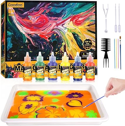 Free your creativity today and make beautiful patterns as unique as you are.Marbling Paint for Kids - Arts and Crafts for Girls & Boys Crafts Kits Ideal
