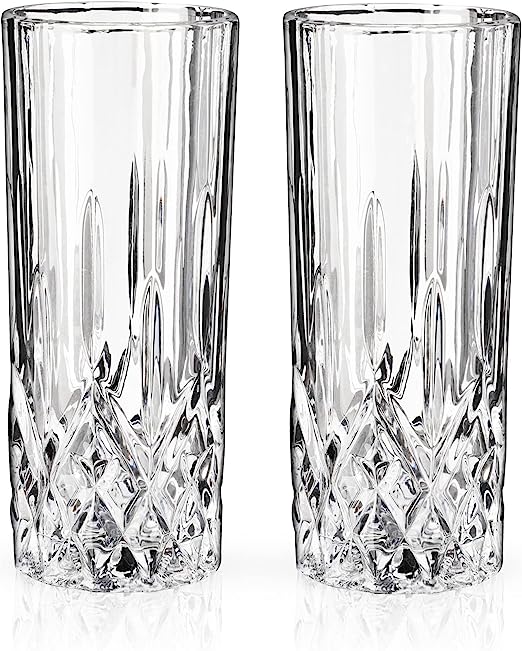 Set of 2,  Drinkware Hurricane Glasses, Kitchen Glasses for Cocktail, Iced Coffee, Beer, Ice Tea, Wine, Whiskey, Water