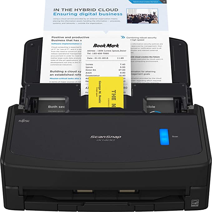 Fujitsu SP-1130Ne Easy-to-Use Colour Duplex Document Scanner with Automatic Document Feeder (ADF) and Twain Driver