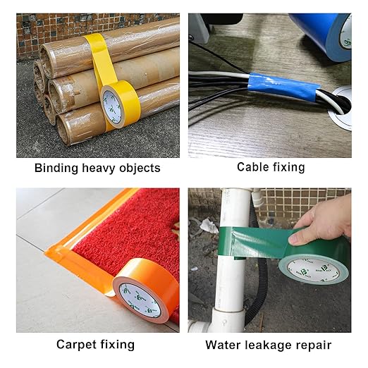 1.88inch is easy tear by hand both vertical and horizontal direction, waterproof, UV resistant for indoor,Rainbow Duct Tape Colors 2 Inch x 15 Yards x 9 Mil, Heavy Duty Waterproof Duct Tape