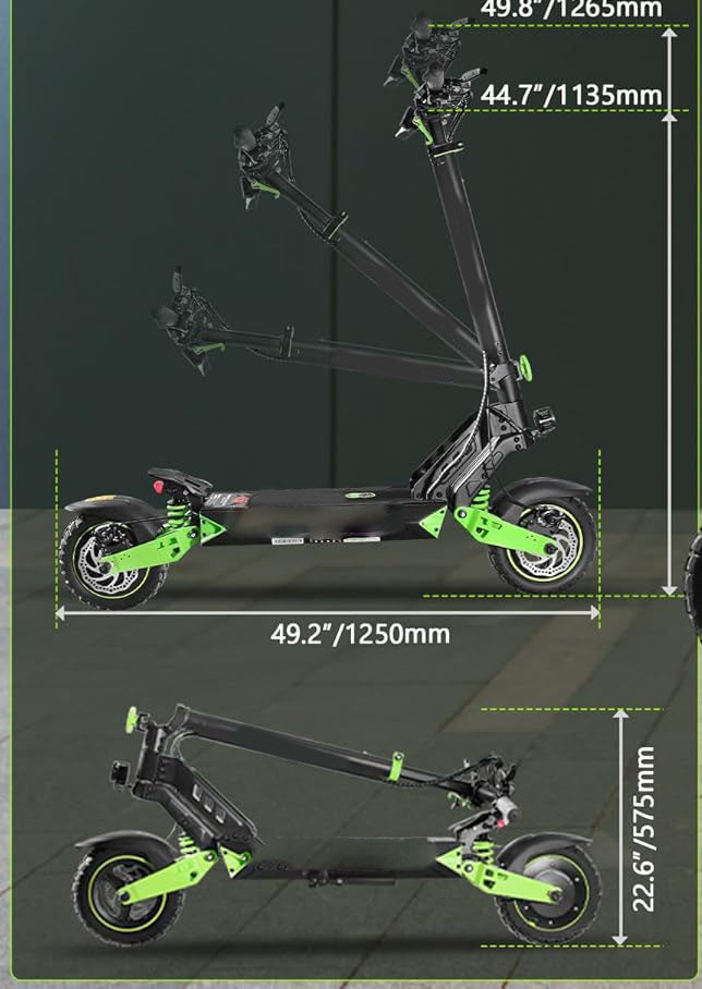 3.0 escooter is UL 2272 approved, ensuring the highest safety standards. The e-scooter features front and rear mechanical disc brakes for secure stopping power, 3.0 Off Road Electric Scooter, 10” Tires, Speed upto 45kmph Long Range upto 45Km, 850W