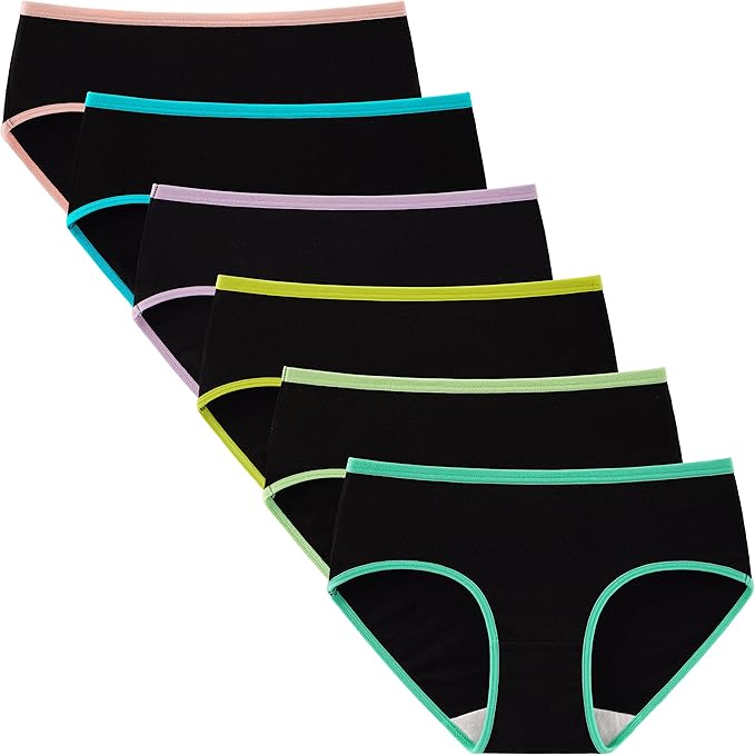 ensure comfort fit for girls. The breathable fabric of these kids underwear girls keeps children dry and comfortable all day long-  Girls Cotton Underwear Assorted Panties