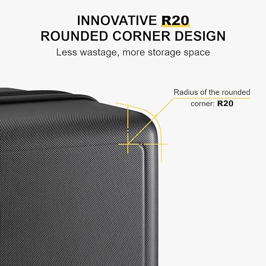 Luggage Sets, 20 Inch 24 Inch 28 Inch Hardshell Suitcases, suitcase was made of 3-Layer polycarbonate hardshell. High-strength and sturdy to provides elasticity and resiliency