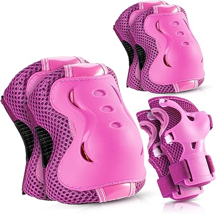 for Roller Skates Scooter Inline Skating Cycling Bike Skateboar, Knee and elbow pads for kids 8-14 would make a bit compression to the body for the safty reason, the resonable could allow the body to hold the right position.