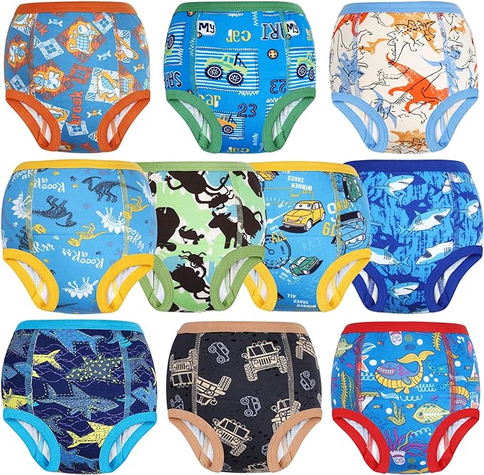 training underwear for toddlers is ingredient-Organic, Underwear 10 Packs Absorbent Potty Training Pants  For boys and girls