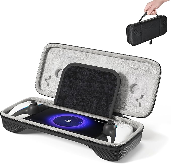 This PS Portal case is extremely thin and lightweight,Hard Shell Carrying Case for PS Portal - PlayStation 5 Remote Player Portable Thin Storage Carrying Case