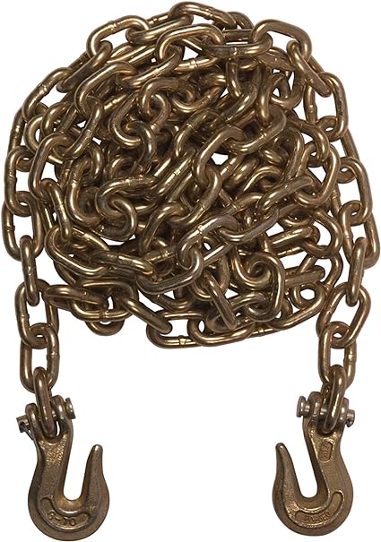 sustained safe load of up to 4,700 lbs which makes them ideal for heavy duty use. Chains with Pulling Hooks – Grade 70 Carbon Steel Safety Tie Out Chain  16-Inch 4,700 Lbs Loading Capacity