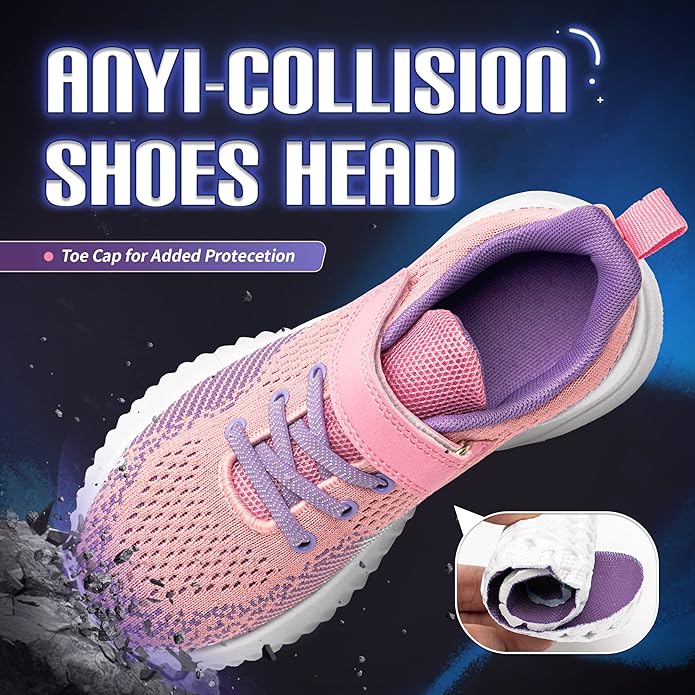 No need to tie shoes,it is easy for kids to put on or take off shoes, Lightweight Breathable Comfortable Anti-Slip Sport Shoes Fashion SIZE 11