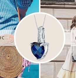 Includes 18 inch box style Italian-made Sterling Silver Chain. Hypoallergenic,14K White Gold, Genuine Gemstone Birthstone Teardrop Solitaire,